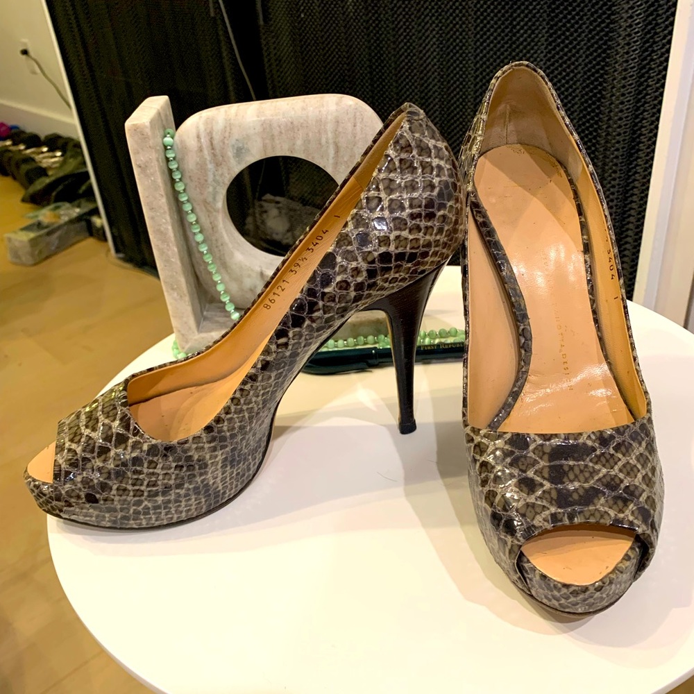 Giuseppe Zanotti alligator high heels